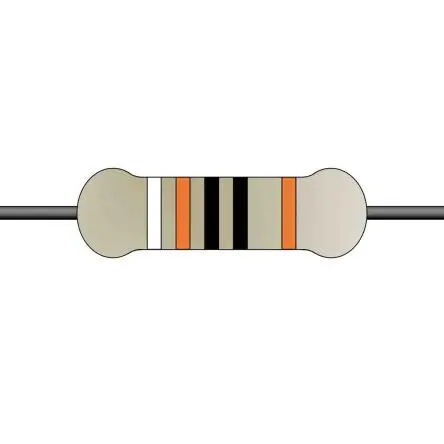 Produktfoto 1 von Yageo MFR Metallschicht Festwert Metallschichtwiderstand, Axial 910 Ω 1 % / 0.5 W