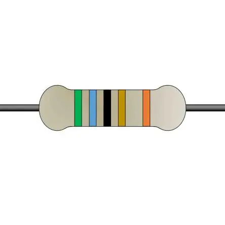 Produktfoto 1 von Yageo MFR Metallschicht Festwert Metallschichtwiderstand, Axial 56 Ω 1 % / 0.5 W