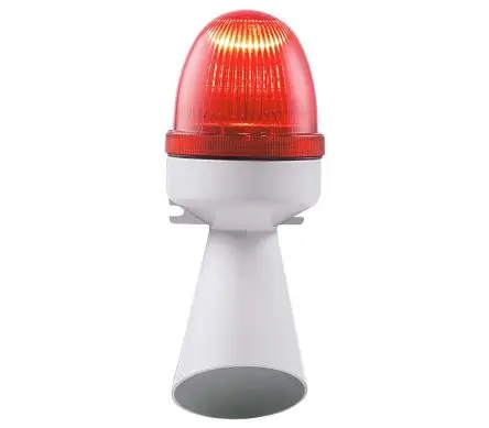 Produktfoto 1 von RS PRO CPM LED, Filament/Warnsummer-Licht Signalgeber-Summer-Kombination 240V Rot IP43 Schraubanschlussklemme / 96 dB 96
