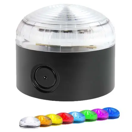 Produktfoto 1 von RS PRO M-LINE XLF LED Filament/Warnsummer, Dauer LED-Signalleuchte 240V Klar Schraubanschlussklemme, Ø 92 mm IP66