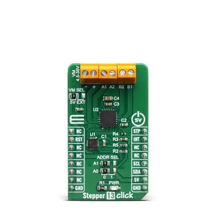 Produktfoto 1 von MikroElektronika MP6500 Entwicklungsboard, Stepper 13 Klick, für Bipolare Schrittmotor-Antriebe