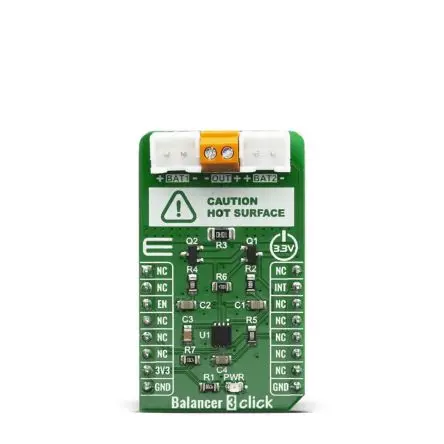 Produktfoto 1 von MikroElektronika BQ29200 Entwicklungsbausatz Spannungsregler, BALANCER 3 Klick Akkuladegerät, für