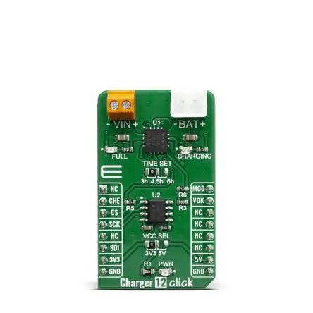 Produktfoto 1 von MikroElektronika MAX1501 Entwicklungsbausatz Spannungsregler, Ladegerät 12 Klick, für 3-Zellen-NiMH/NiCd-Akkus