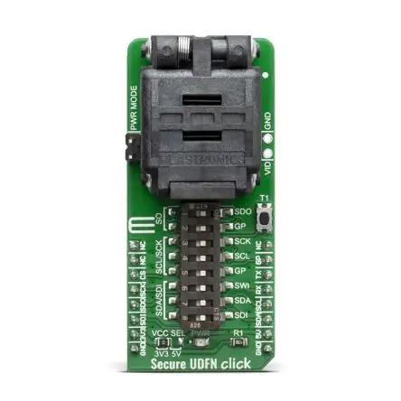 Produktfoto 1 von MikroElektronika Sicherer UDFN-Klick Zusatzplatine, ATECC508A, ATSHA204A, ATECC608A