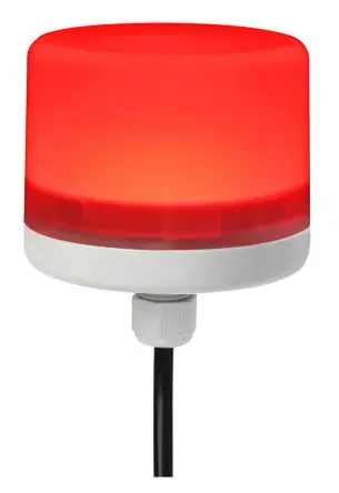 Produktfoto 1 von RS PRO LED Dauer LED-Signalleuchte 24V dc Rot Schraubanschlussklemme, Ø 70 mm x 75 mm IP66