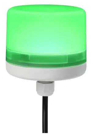 RS PRO ELITE LED Dauer LED-Signalleuchte 24V dc Grün Schraubanschlussklemme, Ø 70 mm x 75 mm IP66