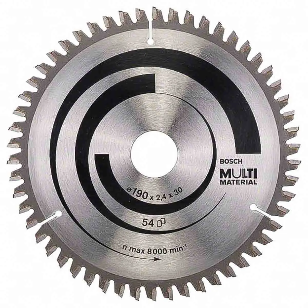 Produktfoto 1 von Bosch 54 Wolframcarbid Messing, Aluminium, Kupfer Kreissägeblatt, Ø 190 mm 1