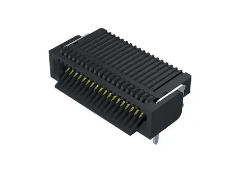 Produktfoto 1 von Samtec UEC5 Leiterplattenbuchse gewinkelt Oberfläche 19-polig / 2-reihig, Raster 0.5 mm Lot