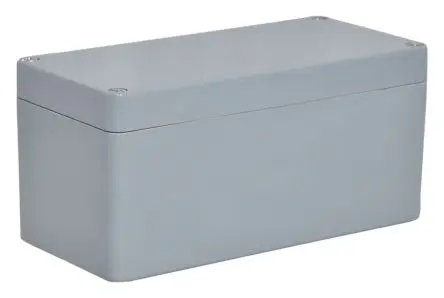 Produktfoto 1 von RS PRO GRJ; Universalgehäuse; GF Polyester; Grau IP66 Breite 75 mm Höhe 75 mm Länge 190 mm