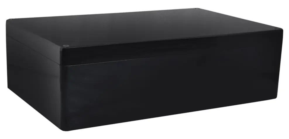 Produktfoto 1 von RS PRO GRJ; Gehäuse; GF Polyester; Schwarz IP68, IP40, IP66 Breite 405 mm Höhe 201 mm Länge 400 mm