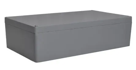Produktfoto 1 von RS PRO RJ; Gehäuse; Aluminium; IK09 IP66 Breite 230 mm Höhe 110 mm Länge 400 mm