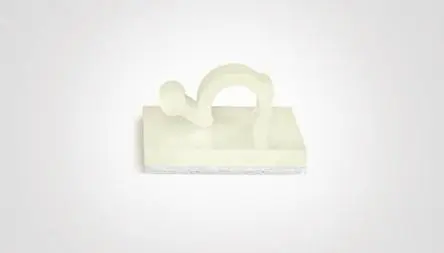 Produktfoto 1 von HellermannTyton RA Kabelhalter Selbstklebend, Kabel-Ø 3 mm Nylon 6.6 Natur 13mm x 5 mm x 13 mm