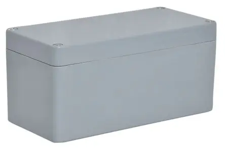 Produktfoto 1 von RS PRO GRJ; Gehäuse; GF Polyester; Grau IP66 Breite 75 mm Höhe 75 mm Länge 110 mm