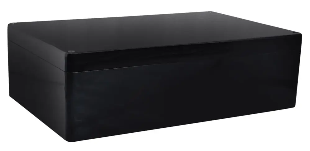 Produktfoto 1 von RS PRO GRJ; Gehäuse; GF Polyester; Schwarz IP66 Breite 250 mm Höhe 160 mm Länge 400 mm