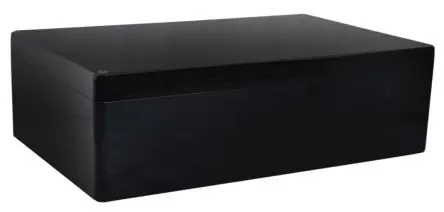 Produktfoto 1 von RS PRO GRJ; Gehäuse; GF Polyester; Schwarz IP66 Breite 405 mm Höhe 201 mm Länge 400 mm