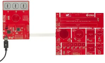 Produktfoto 1 von Infineon MagSense Induktionsspule Breakout Board MCU, Evaluierungskit Evaluierungskit PSoC CY8CKIT-148