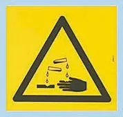 Produktfoto 1 von Brady Gefahren-Warnschild, Polyethylenterephthalat Selbstklebend Englisch 'Korrosiv', 200 mm x 200 mm