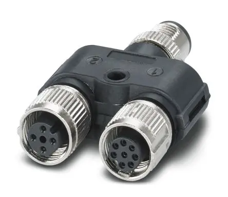 Produktfoto 1 von Phoenix Contact, Gerade PSR-CT Rundsteckverbinder Adapter 5 M12, IP67, IP65 Stecker 8 M12 Buchse
