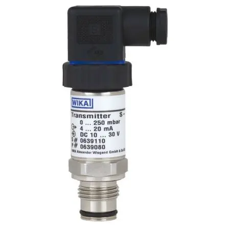Produktfoto 1 von WIKA S-11 Drucksensor 0bar bis 0.1bar, Stromausgang 4 → 20 mA, für Klebstoff, verunreinigte Medien, Kristallisation,