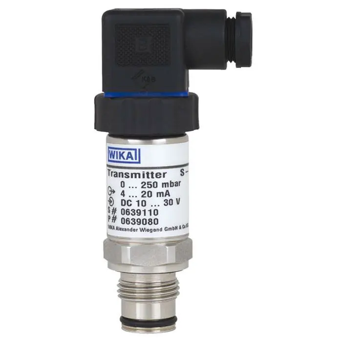 Produktfoto 1 von WIKA S-11 G1/2 Drucksensor 0bar bis 2.5bar, Stromausgang 4 → 20 mA, für Klebstoff, verunreinigte Medien,