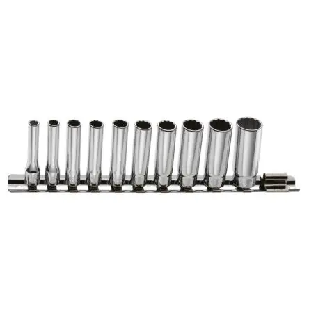 Produktfoto 1 von Facom Steckschlüsselsatz 1/4 in Vierkant 12-Kant 3/16 - 7/32 - 1/4 - 9/32 - 5/16 - 11/32 - 3/8 - 7/16 - 1/2 - 9/16inch