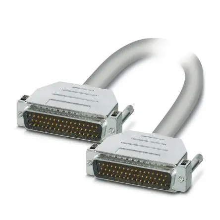Produktfoto 1 von Phoenix Contact CABLE-D50SUB/S/S/100/KONFEK/S Kabel / D-Sub, 50-polig Stecker / DB50 Stecker, 1 m Polyvinylchlorid,