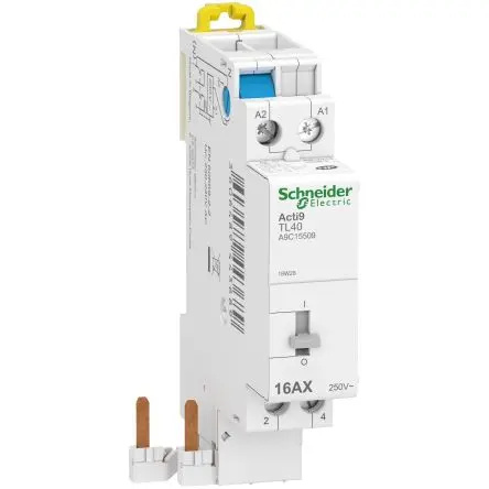 Produktfoto 1 von Schneider Electric Acti9 iDT40 Leistungsrelais 230V ac Spule DPST DIN-Hutschiene 16A