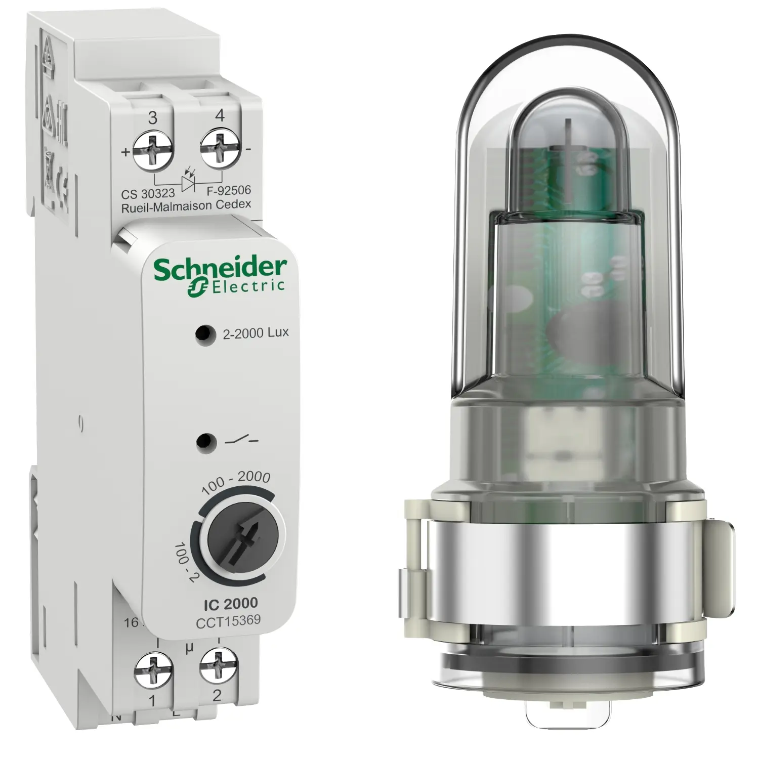 Produktfoto 1 von Schneider Electric Dämmerungsschalter Acti9, 1-Kanal 230 V ac, Schraube
