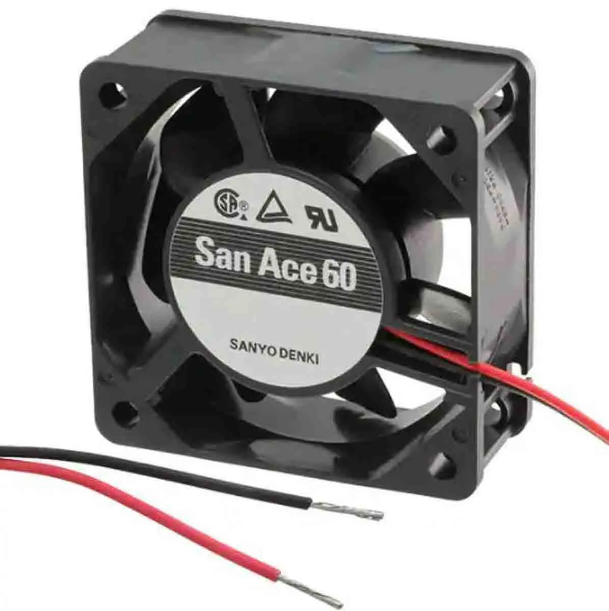 Produktfoto 1 von Sanyo Denki 109R DC-Axiallüfter, Kugellager, 5 V dc / 1.7W, 60 x 60 x 25mm, 18.7cfm