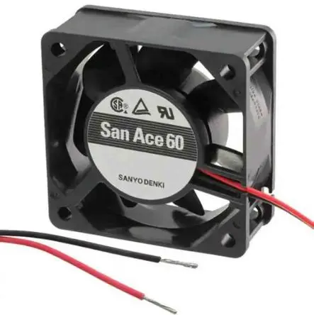 Produktfoto 1 von Sanyo Denki 109R Axiallüfter, Kugel, 5V dc / 1.7 W 340 mA, 6300 U/min, 18.7 cfm IP68 60 mm 60mm 25 mm