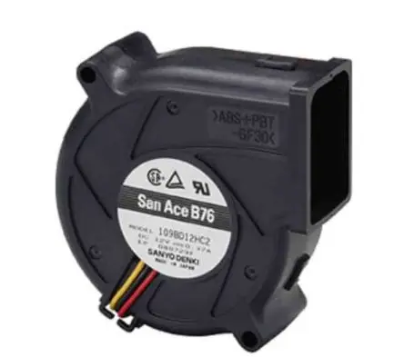 Produktfoto 1 von Sanyo Denki San Ace B76 9BD Zentrifugallüfter, Lüfter, 24V dc, DC 30 mm, 41.5 dBA 30mm, 3000 U/min 30 mm, Kugel
