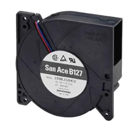 Produktfoto 1 von Sanyo Denki San Ace B127 9BJ Zentrifugallüfter, Lüfter, 24V dc, DC, 46 dBA 127mm, 2400 U/min 32 mm, Kugel