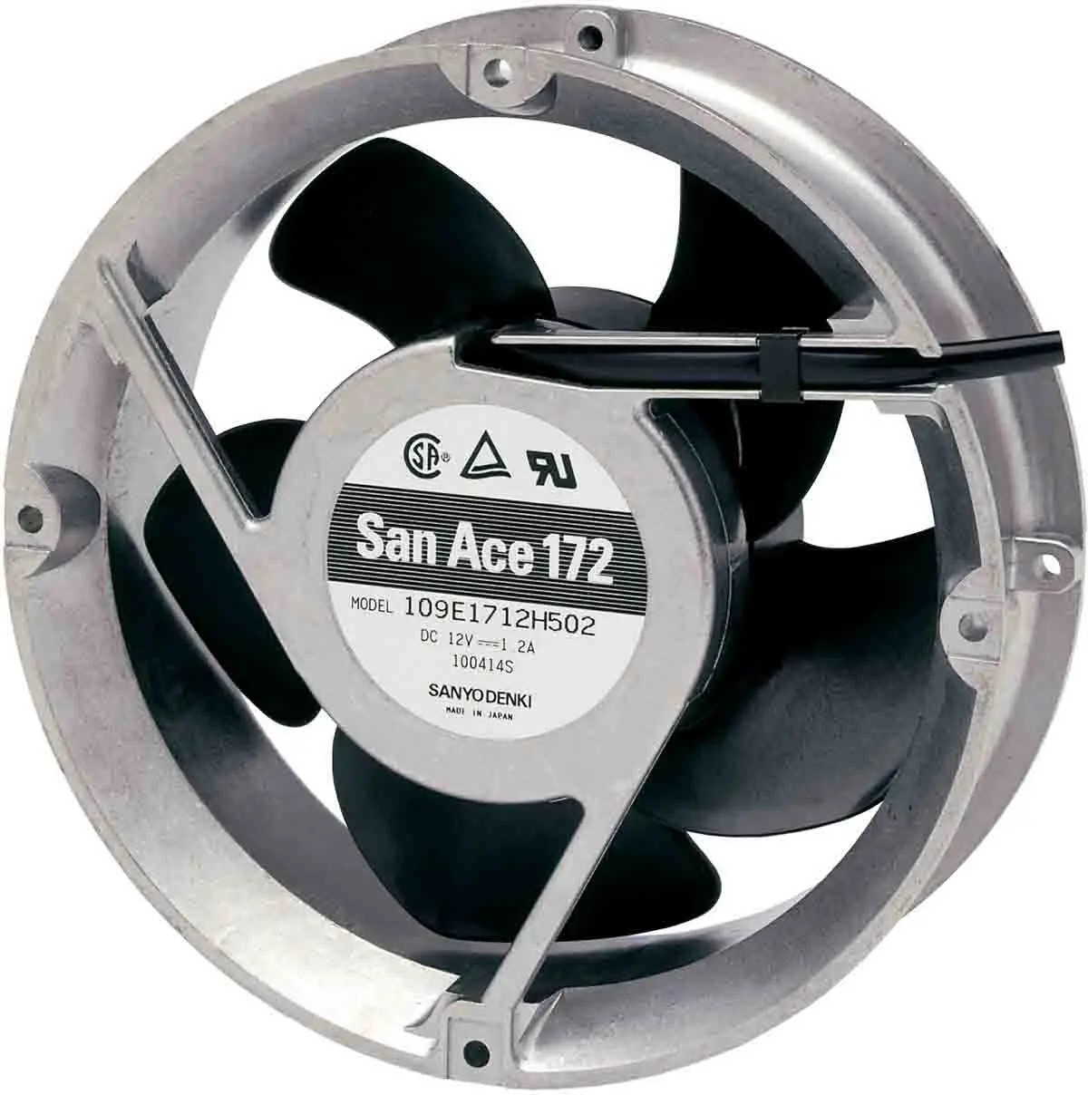 Produktfoto 1 von Sanyo Denki San Ace 109P DC-Axiallüfter, Kugellager, 24 V dc / 13.92W, 172 x 51mm, 3050U/min, 383.9m³/h