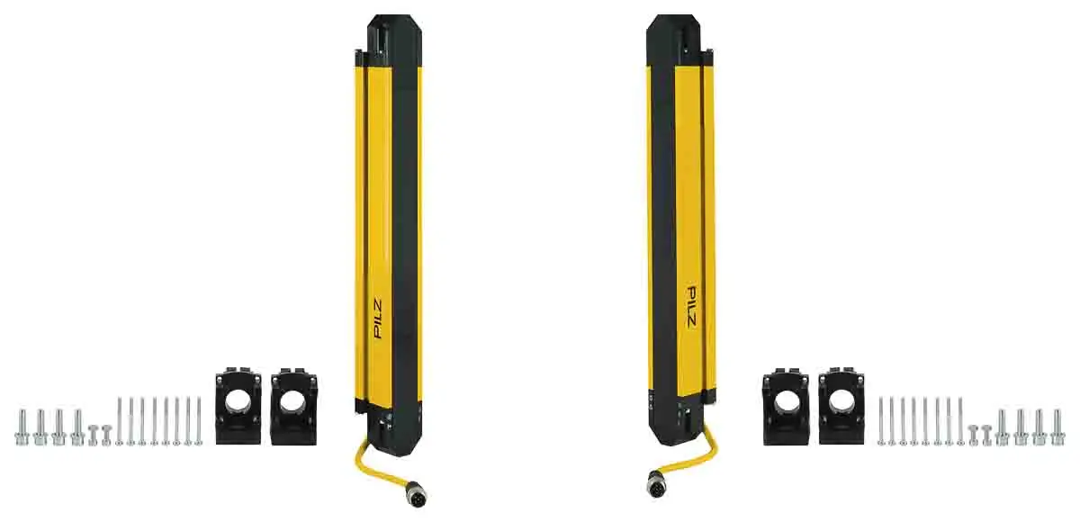 Produktfoto 1 von Pilz PSEN opII3F Lichtvorhang Strahlabstand 14 mm Empfänger Typ cULus, CE, EAC, TUV, KCs Typ 3, Schutzhöhe 300 mm