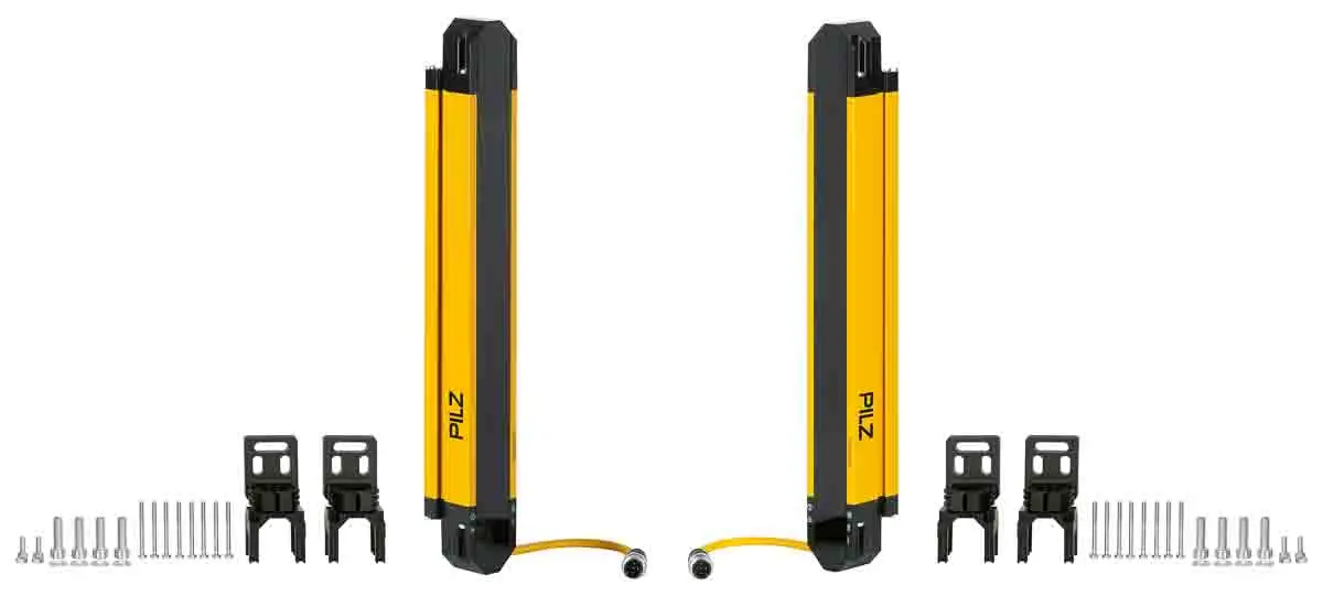 Produktfoto 1 von Pilz PSEN opII4H Lichtvorhang Strahlabstand 30 mm Empfänger Typ KCs, TUV, CE, cULus, EAC Typ 4, Schutzhöhe 600 mm