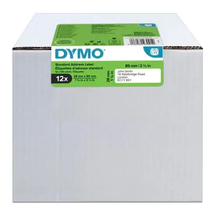 Produktfoto 1 von Dymo Etikette auf Rolle B. 89 mm für Dymo 450 DUO, Dymo 450 Turbo, Dymo 450, Dymo 4XL, Dymo Wireless, Dymo 450 Twin