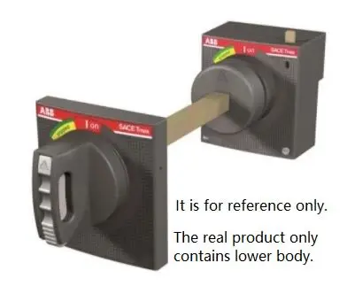 Produktfoto 1 von ABB Schwarz RHE_B XT1-XT3 F/P BASE Drehgriff für Überlastschalter XT1, XT3 105 mm 2-fach abschließbar