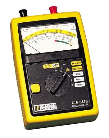 Chauvin Arnoux CA 6513 Isolationsprüfer 500 V, 1000 V Isolationsprüfer CAT III