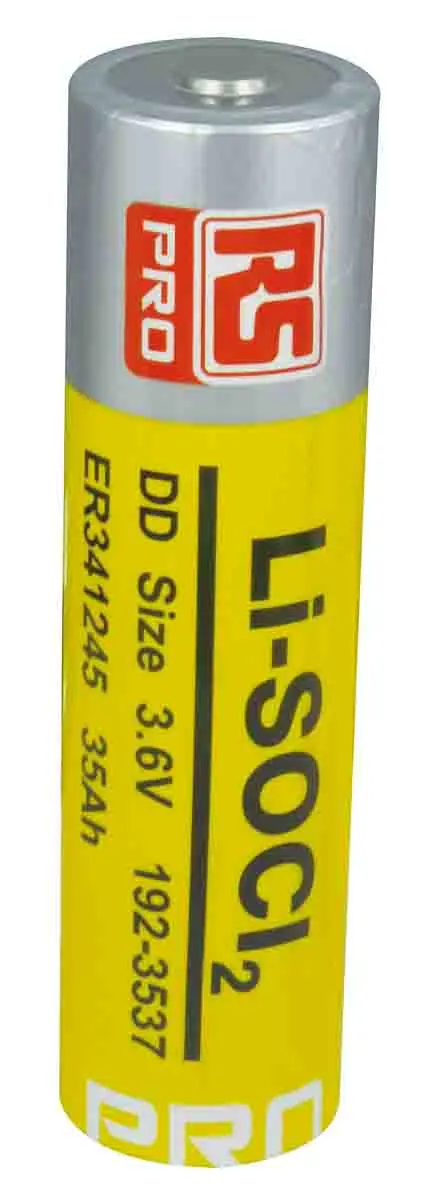Produktfoto 1 von RS PRO ER341245 DD DD-Batterie, 3.6V / 35Ah Li-Thionylchlorid, Standard