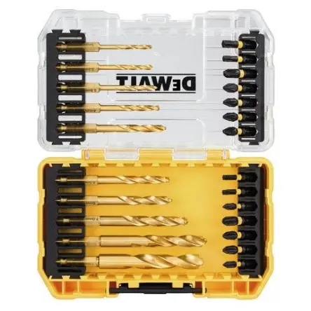 Produktfoto 1 von DeWALT Stahl Drehung Satz 3 mm → 10 mm, 24-teilig für Metall