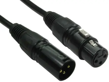 Produktfoto 1 von RS PRO Stecker XLR-Kabel XLR Buchse XLR 20 m Schwarz