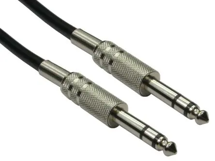 RS PRO RS PRO Hilfskabel, 6,35 mm Stereo-Jack / 6,35 mm Stereo-Jack Stecker Stecker L. 20 m Schwarz