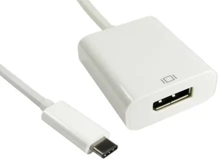 Produktfoto 1 von RS PRO Adapterkabel 1 Display, - DisplayPort, 4 k