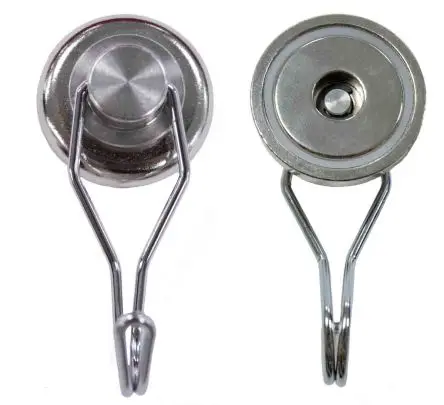 Produktfoto 1 von Eclipse Neodym Magnet 18 kg Haken B. 25 mm D 15 mm, L. 65 mm
