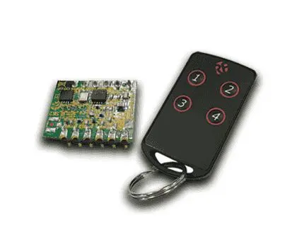 Produktfoto 1 von RF Solutions Fernbedienungssystem 433 MHz 4 Kanäle, 4-Tasten Handsender 1.8 to 3.6 V