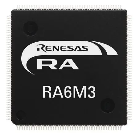 Produktfoto 1 von Renesas Electronics Mikrocontroller RA6M3 ARM Cortex M4 32 bit Flash Oberfläche 1MB LQFP 100-Pin 120 MHz 640 kB RAM