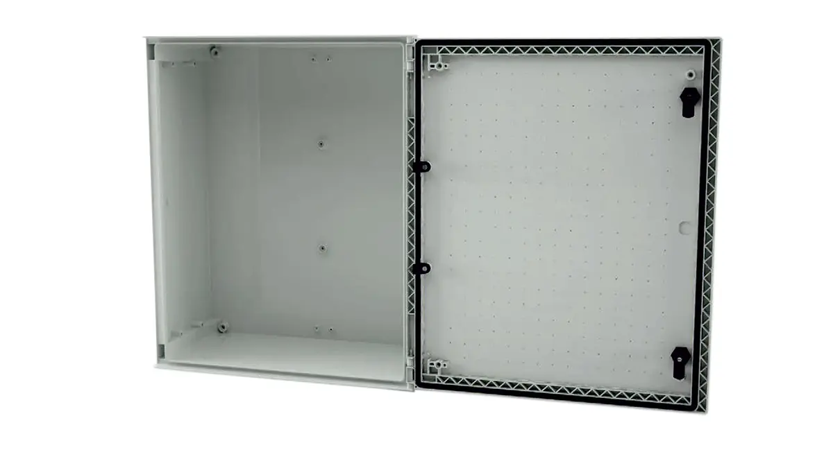 Produktfoto 1 von RS PRO GF Polyester Wandanschlusskasten Hellgrau IP66, HxBxT 600 mm, 500 mm x 230 mm