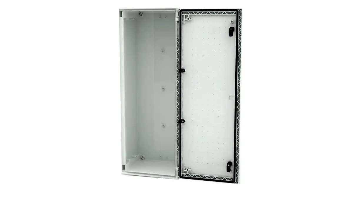 Produktfoto 1 von RS PRO GF Polyester Wandanschlusskasten Hellgrau IP66, HxBxT 800 mm, 300 mm x 230 mm