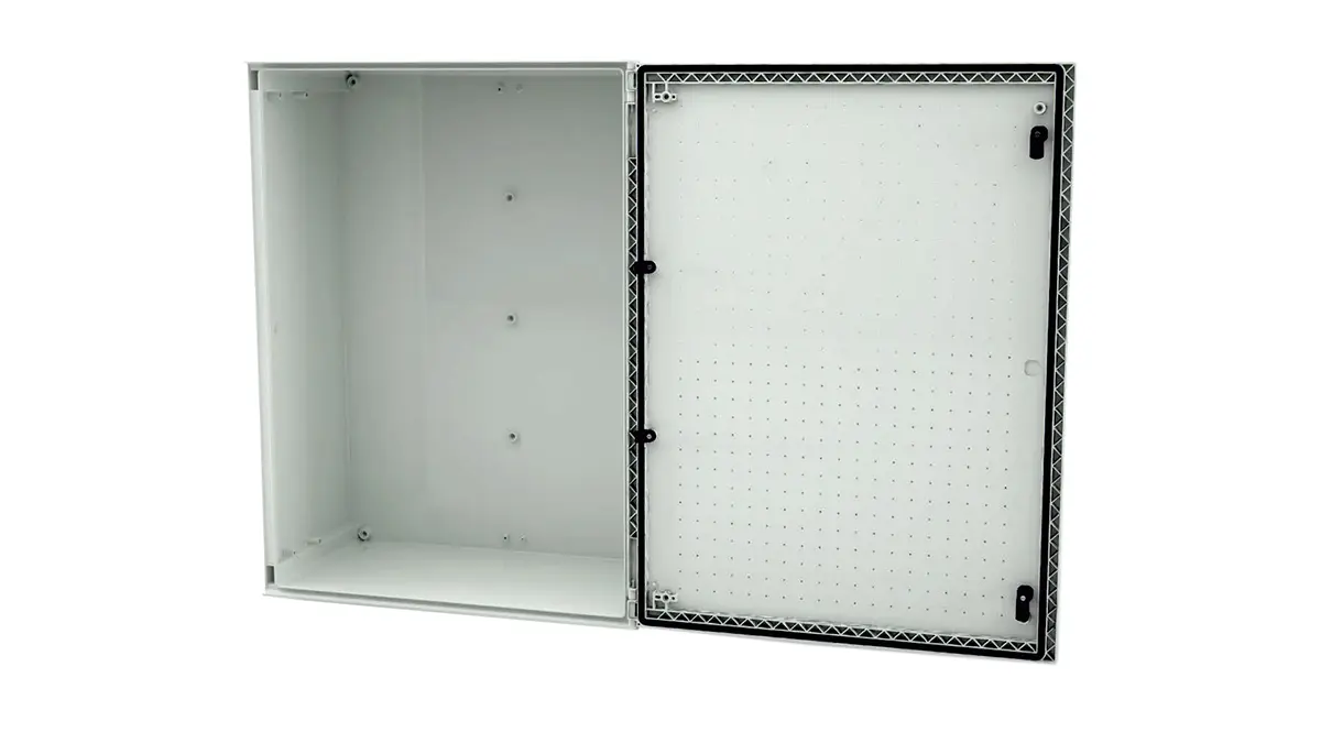 Produktfoto 1 von RS PRO GF Polyester Wandanschlusskasten Hellgrau IP66, HxBxT 800 mm, 600 mm x 300 mm