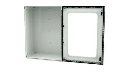 Produktfoto 1 von RS PRO GF Polyester Wandanschlusskasten Hellgrau IP66 Transparente Tür, HxBxT 600 mm, 500 mm x 230 mm